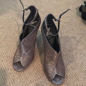 Silver Brian Atwood Shoes. Never worn.